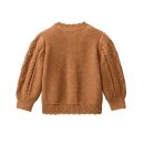 PeopleWearOrganic Strick-Jacke mit Zopfmuster GOTS