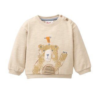 PeopleWearOrganic Sweat-Pullover "Hallo Bär" sand