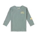 LÄSSIG Langarmshirt gerippt granitgrün