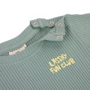 LÄSSIG Langarmshirt gerippt granitgrün