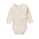 PeopleWearOrganic Langarm-Wickelbody gerippt