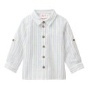 PeopleWearOrganic Langarm-Hemd hellblau gestreift