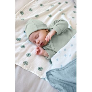LÄSSIG Beanie Babymütze gerippt GOTS Tiny Team