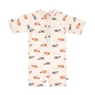 LÄSSIG Splash&Fun UV-Anzug kurzarm mit LSF 60  Beach Dog orange/dark sea