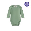 EVE+OLIVE Baby Body Langarm Lyocell - doppelte Knopfleiste