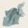 ava&yves Kuscheltuch groß mit Elefant - dull blue