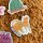 Slinga Illustration Glitzer Sticker Set Tiere 6 Stück