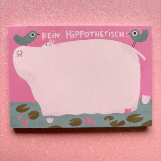 Slinga Illustration Notizblock Din A6 "Rein Hippothetisch"