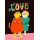 Slinga Illustration Postkarte Din A6 "Love femme"