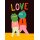 Slinga Illustration Postkarte Din A6 "Love mask"