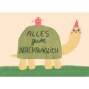 Slinga Illustration Postkarte Din A6 "Alles Gute...