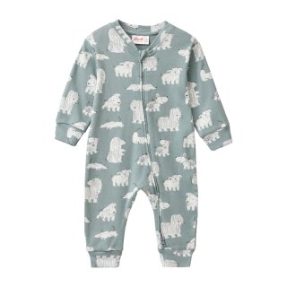 PeopleWearOrganic Langarm-Overall balsamgrün Hunde