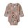 PeopleWearOrganic Langarm-Body taupe Katzen