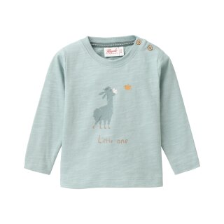 PeopleWearOrganic Langarm-Shirt mint "Little Alpaca"