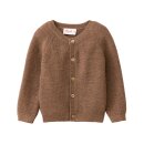 PeopleWearOrganic Merino-Strickjacke kastanie...