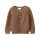 PeopleWearOrganic Merino-Strickjacke kastanie mélange GOTS