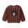 PeopleWearOrganic Sweat-Pullover "Bear" mahagoni Streifen GOTS