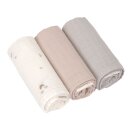 LÄSSIG Mulltücher 3er Set - M (60x60cm)
